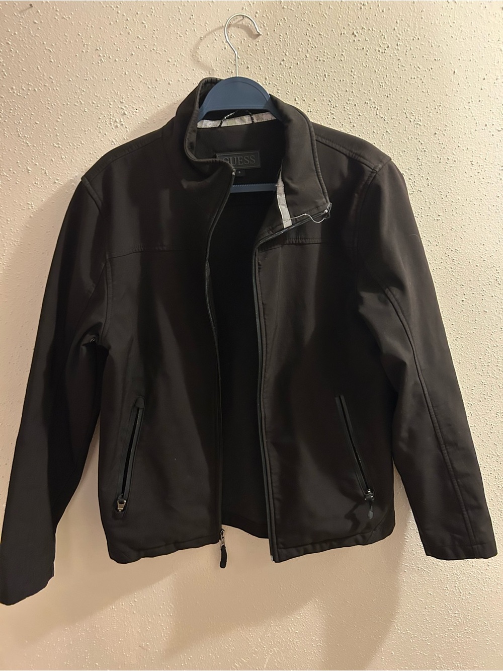 Guess Black Men's Performance Softshell Jacket size Small
